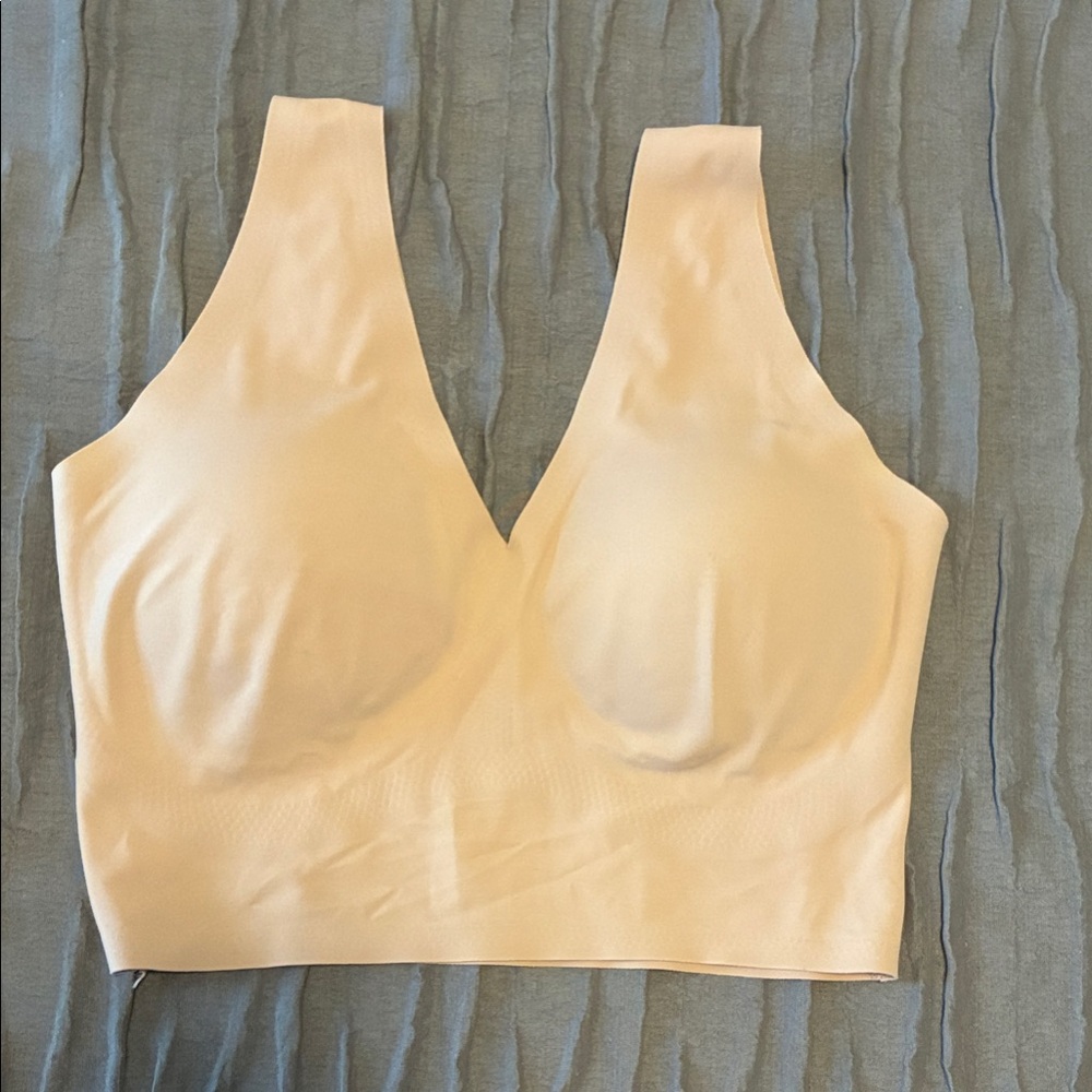True & Co. Nude V Neck Bra